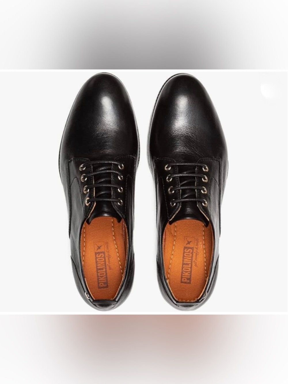 PIKOLINOS Women’s Black Leather Lace-Up Flats Size 41= US Size 10 - Picture 6 of 16